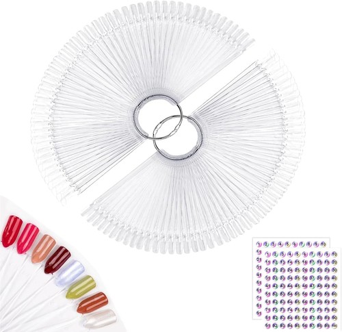 100pcs nail swatches with - 100pcs,