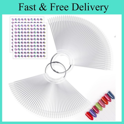 100 pcs nail swatch - 100, sticks