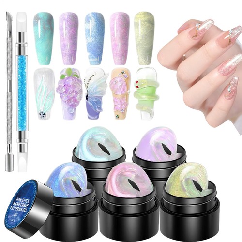 Nail art gel colors - 3d,