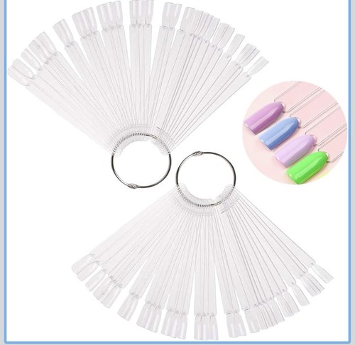 100 pcs clear nail - pcs, swatches