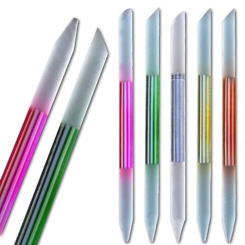 2pcs glass nail files cuticle - nail,