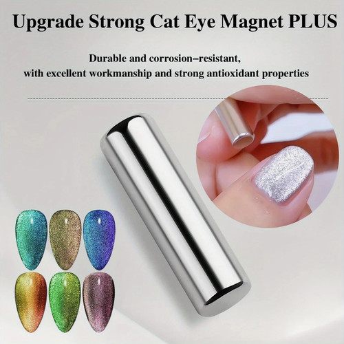 Cat eye nail art - art, pen
