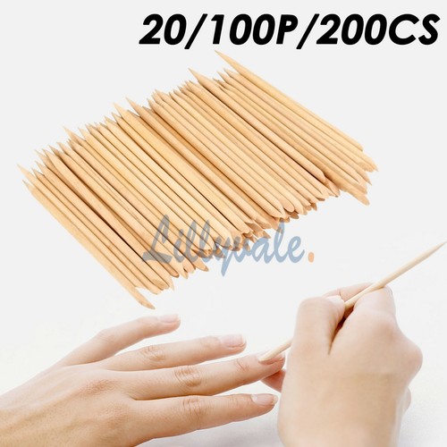 Orange sticks nail art - nail, wood