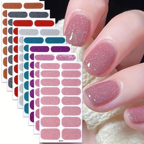 Glitter nail wraps sheets - glitter,