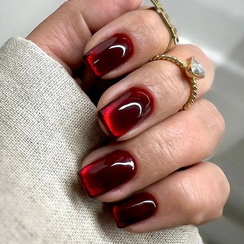 Red nails stick glossy - stick, 24