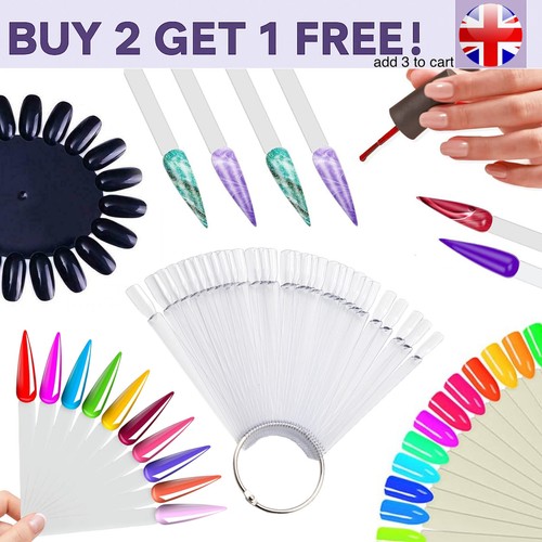 Nail swatch sticks display fan - nail,